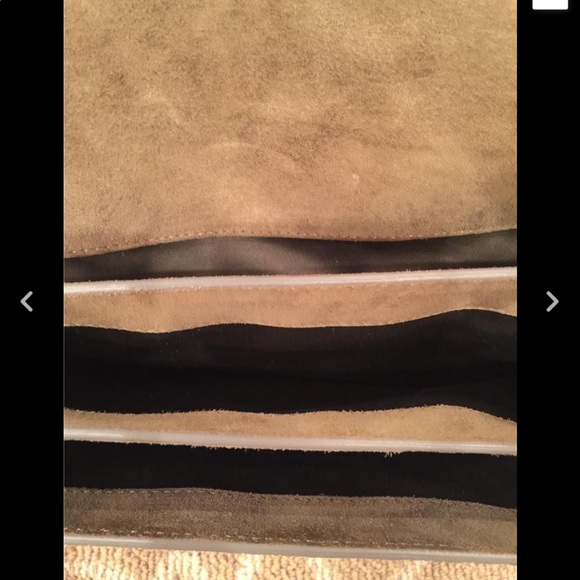 ALBERTA FERRETTI MUSTARD TEXTURED ENVELOPE HANDBAG - Picture 3 of 5